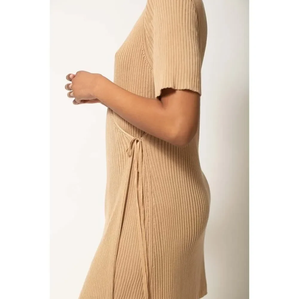 St. Agni Anais Wrap Dress‎ in Sand Size Small